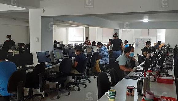 Tacna: Intervienen call center que funcionaba en cuarentena
