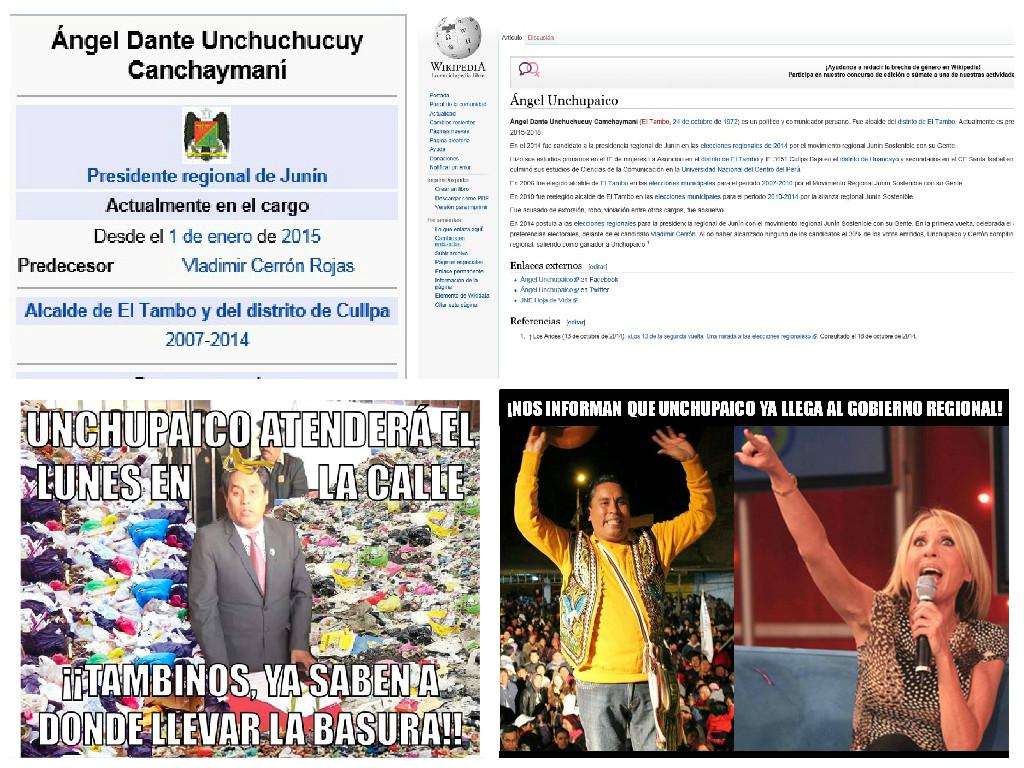 Wikipedia: "trollean" a gobernador regional de Junín