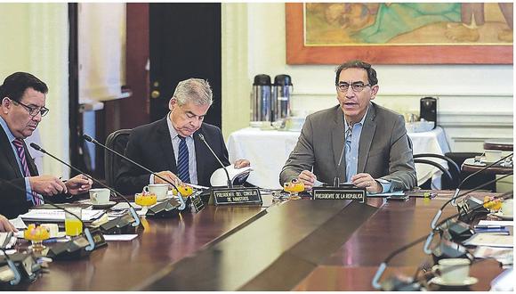 Bancadas a favor de otorgar facultades al gabinete Villanueva