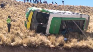 Despiste de bus deja un muerto y varios heridos en la vía Muñani-Sandia