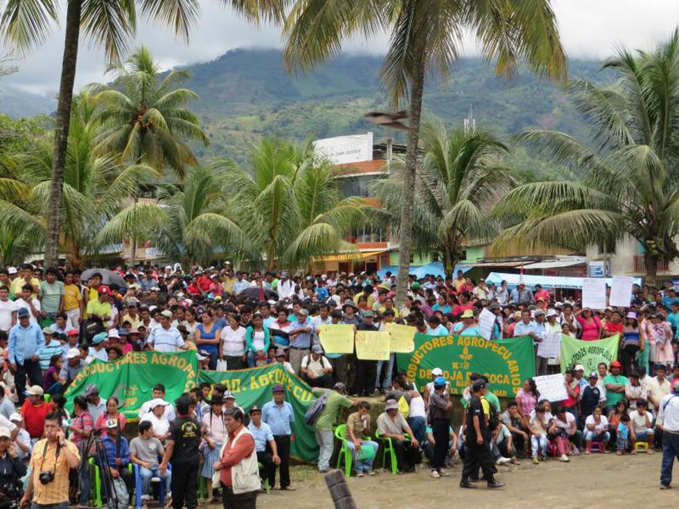 En primer día de congreso de cocaleros del Vraem concluyen defender la hoja de coca