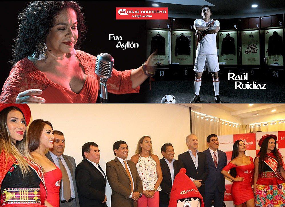 Raúl Ruidíaz y Eva Ayllón se ponen la camiseta de Caja Huancayo