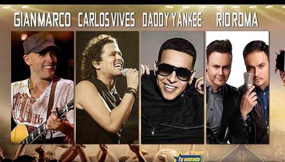 Gianmarco ofrecerá concierto en Lima junto a Carlos Vives, Daddy Yankee y Río Roma