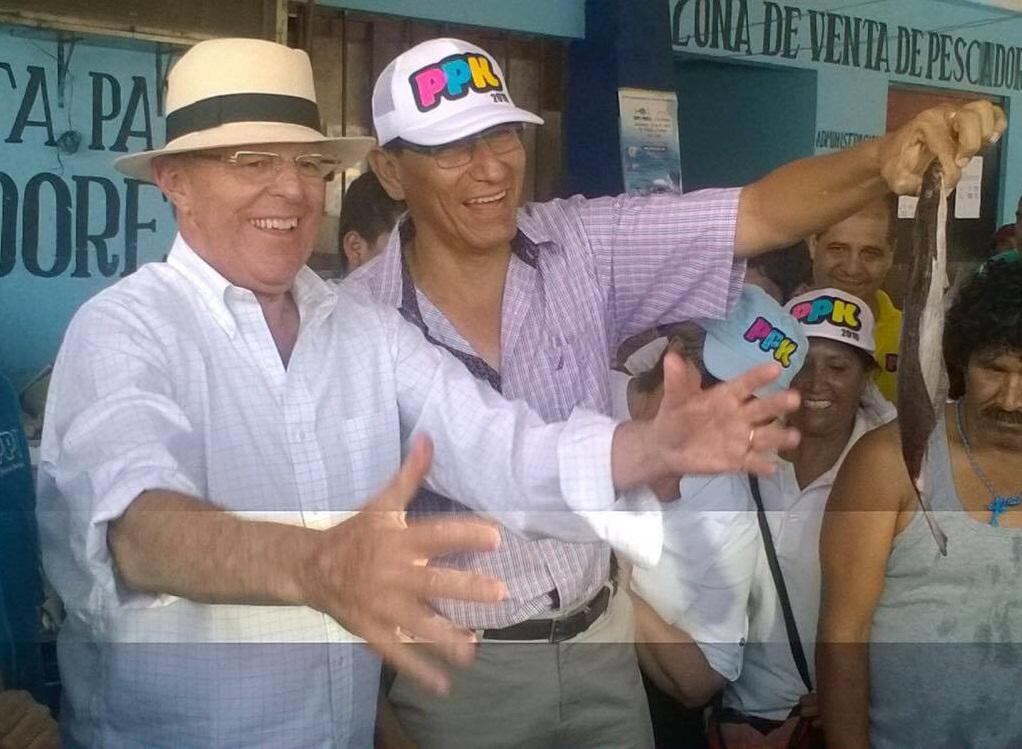 Elecciones 2016: Pedro Pablo Kuczynski llega a Chorrillos y come ceviche de pota (VIDEO)