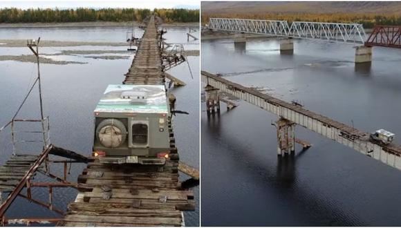 Rusia tiene el puente más peligroso del mundo (FOTOS Y VIDEO)