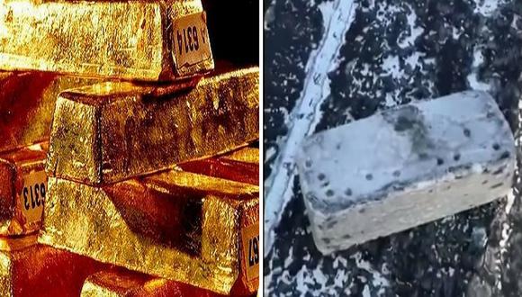 Caen 360 millones de dólares en lingotes de oro de avión en Siberia (VÍDEO)