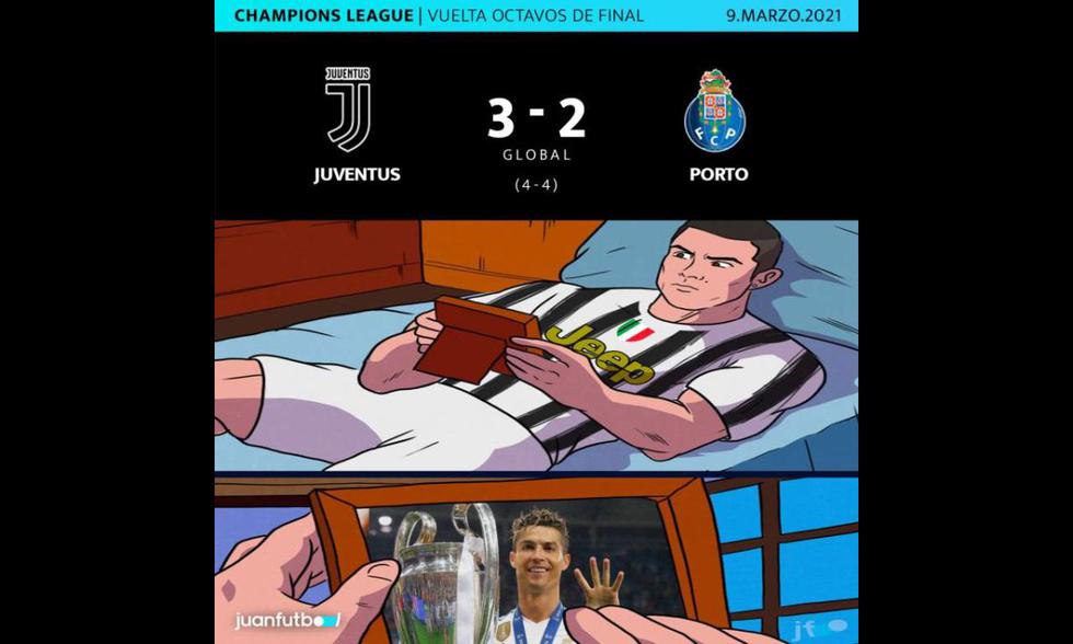 Los memes tras la eliminación de la Juventus de Cristiano Ronaldo en la Champions League.