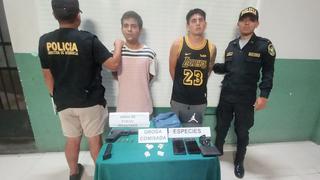 Áncash: Policía detiene a dos presuntos “raqueteros” con pistola y droga