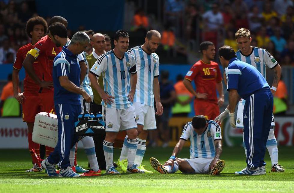 Brasil 2014: Di María es descartado para semifinal contra Holanda por lesión