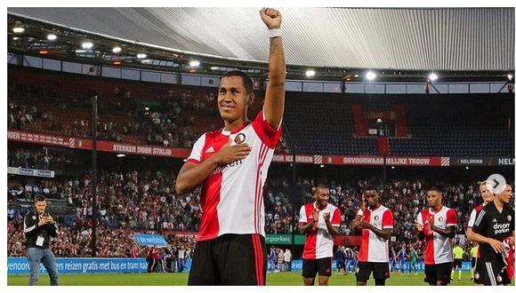 ​Renato Tapia fue ovacionado por hinchas del Feyenoord tras victoria en la Europa League (VIDEO)