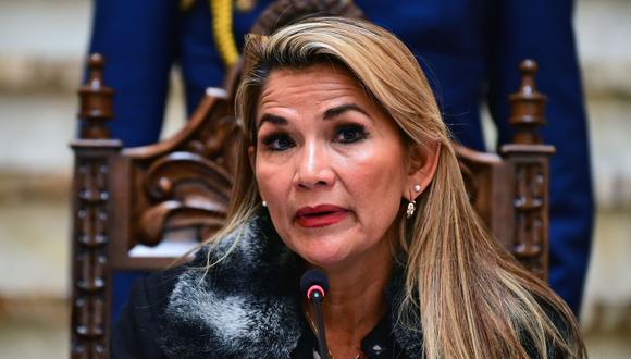 Jeanine Añez, expresidenta interina de Bolivia. (Foto: AFP)