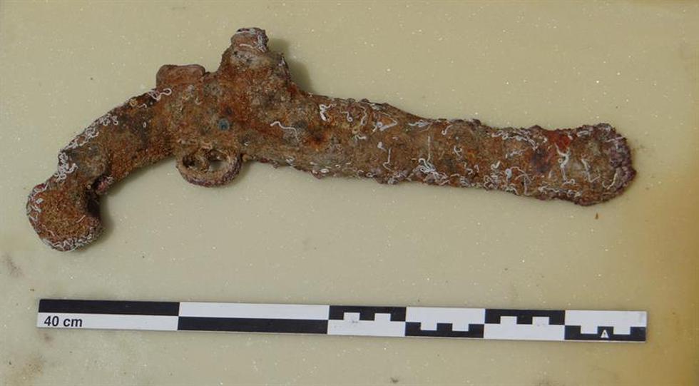 Hallan varias armas del siglo XVIII en la costa mediterránea de Egipto (FOTOS)