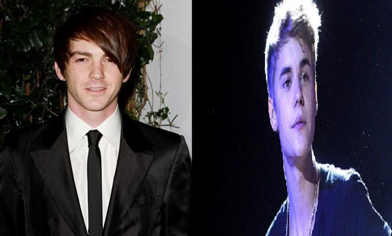 Cantantes juveniles Justin Bieber y Drake Bell no se pueden ver
