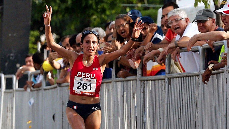 Gladys Tejeda obtiene medalla de oro en media maratón de los Juegos Bolivarianos