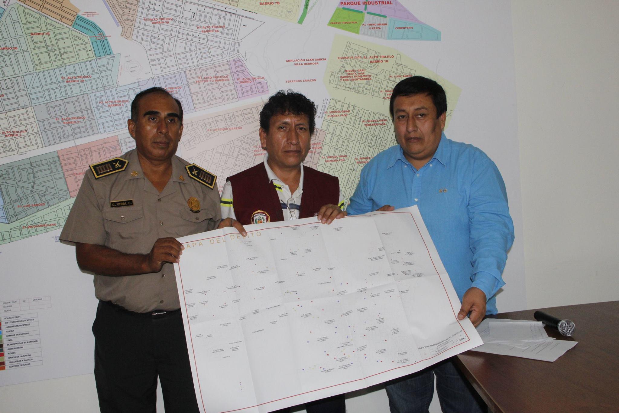 Trujillo: Presentan mapa del delito y riesgo en El Porvenir 