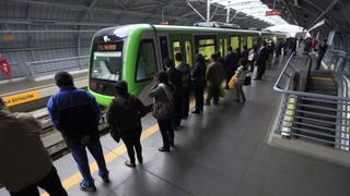 Línea 1 del Metro de Lima aumenta frecuencia del paso de trenes ante mayor afluencia de pasajeros por fiestas