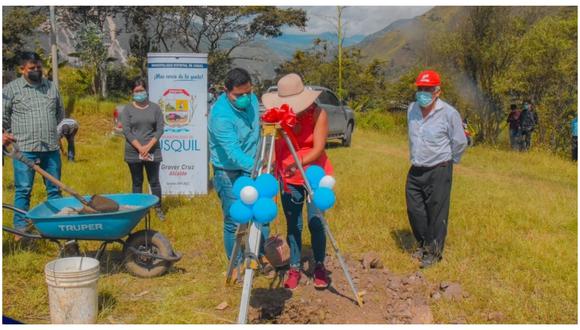 Autoridades colocaron la primera piedra para el inicio de las obras en esta localidad que se ubica en la provincia de Otuzco.