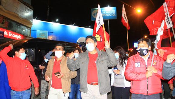 Dinámicos del Centro lideraban marchas de Perú Libre