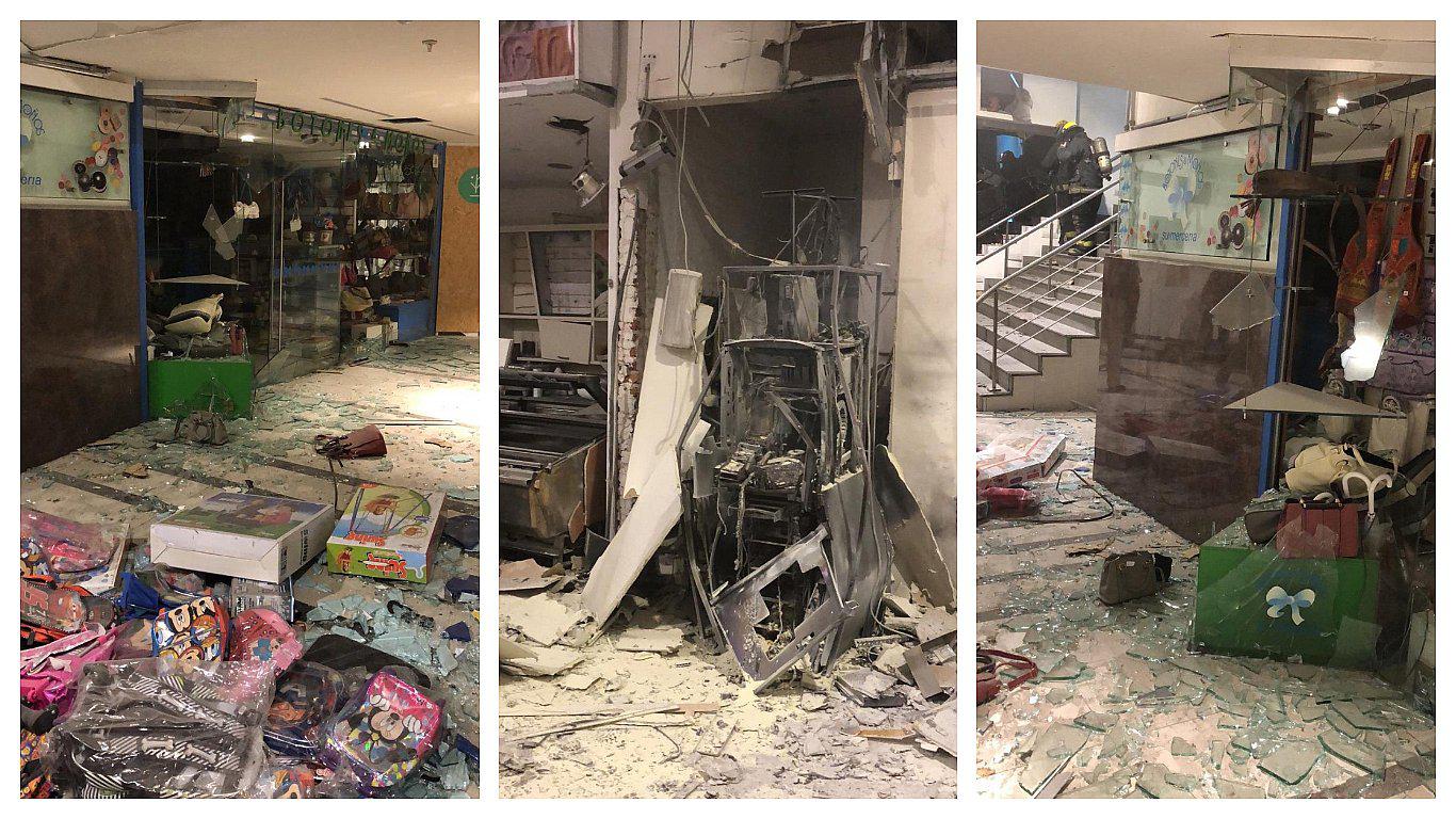 Delincuente murió al hacer explotar un cajero automático (VIDEO)