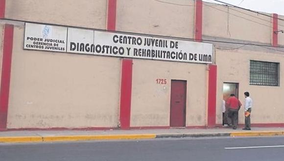 Poder Judicial dispuso que infractores permanezcan en el Centro de Diagnóstico y Rehabilitación de Lima por cuatro meses.