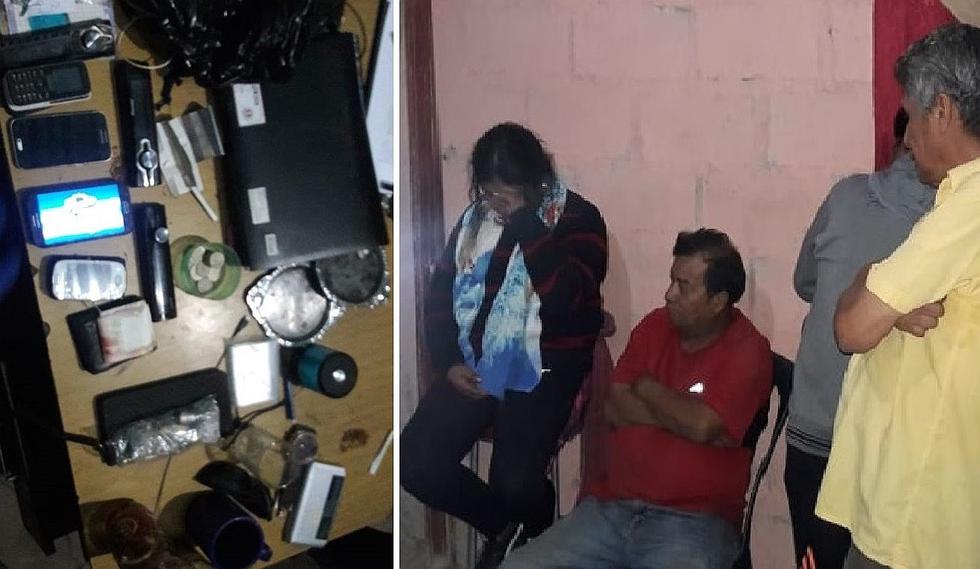 En vivienda utilizada como "fumadero" hallan celulares robados y a 10 personas
