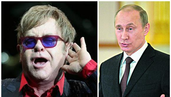 Confirman que llamada de Vladímir Putin a Elton John fue una broma telefónica