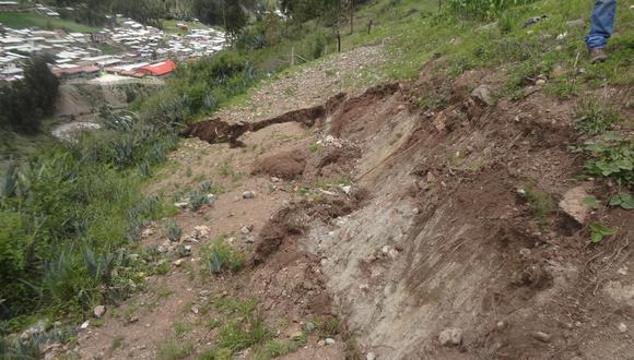 Marañón: deslizamiento de cerro pone en peligro viviendas