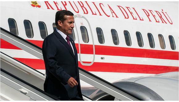 Ollanta Humala llega Lima tras viaje a España 
