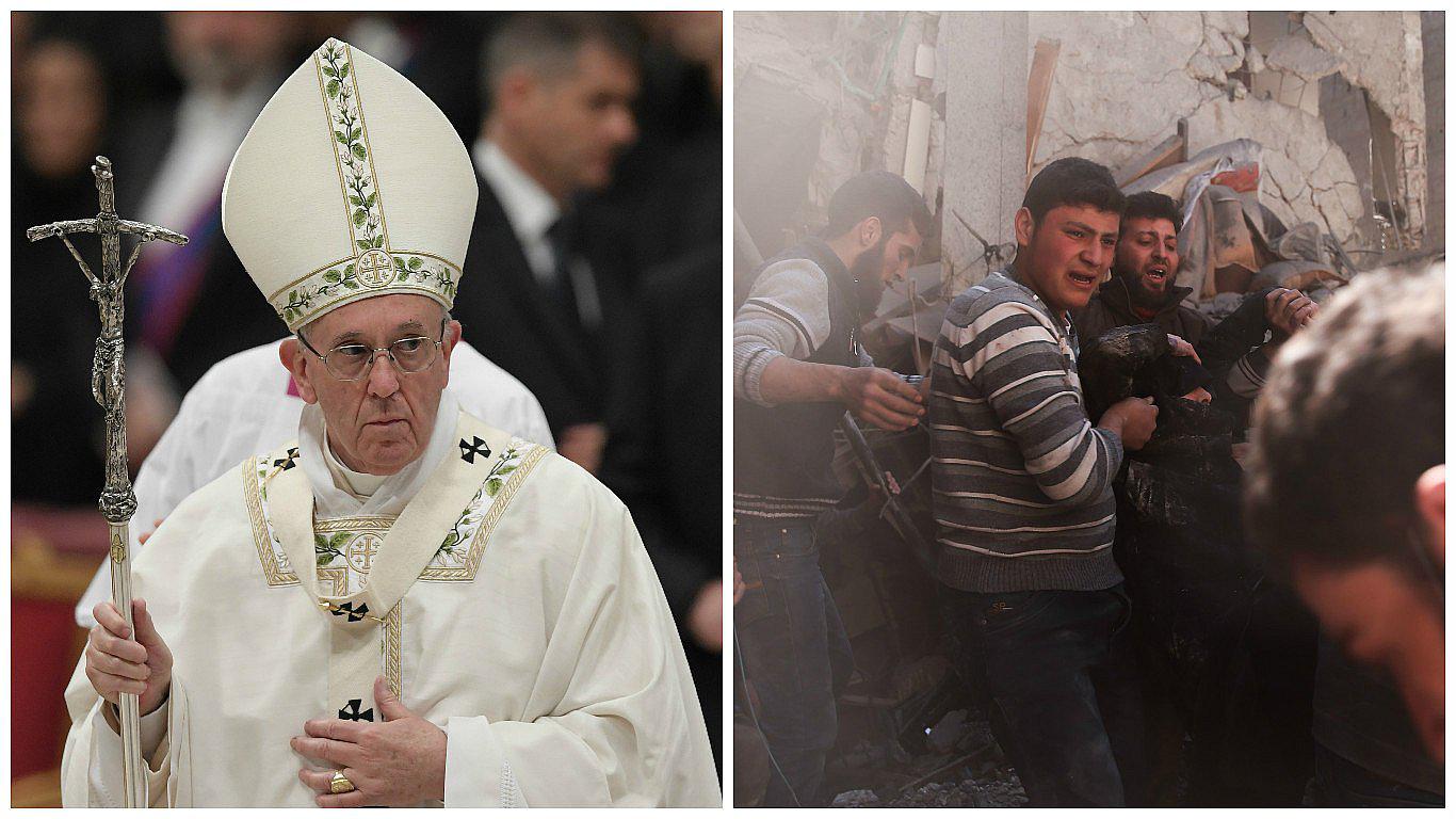 El papa Francisco implora la paz en Siria, donde reinan "horror y muerte" (VIDEO)