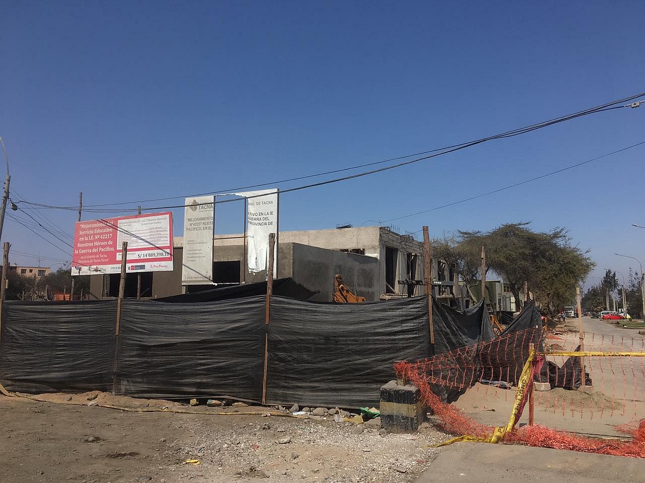 Minedu informa que el avance de la obra del colegio NHGP es de 85%