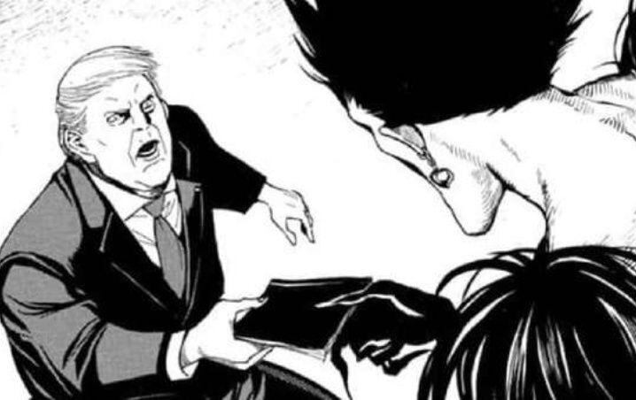 El presidente de Estados Unidos aparece en el nuevo manga de Death Note. (Foto: Twitter @Furries_R_ppl_2)