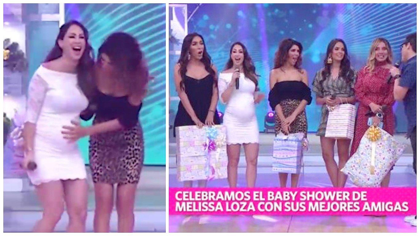 Melissa Loza se reencontró con exmodelos de 'Habacilar' en su primer baby shower (VIDEO)
