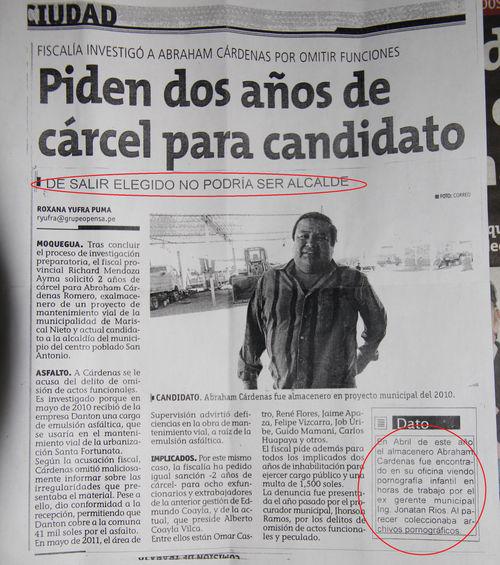 Repartieron nota periodística adulterada