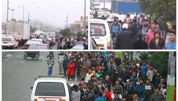 Callao: ​Miles de pasajeros afectados por paro de transportes de 24 horas (VIDEO)