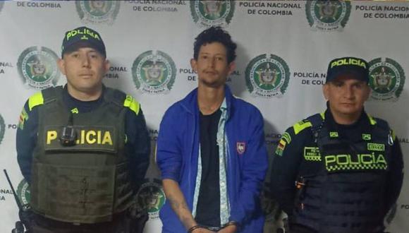 El feminicida Sergio Tarache continuará detenido en Colombia (Foto: Policía de Colombia)