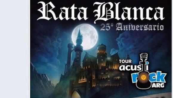 Rata Blanca cambia fecha y lugar de su concierto en Lima