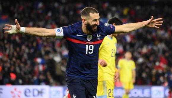 Francia aplastó a Kazajistán y clasificó al Mundial Qatar 2022. (Foto: AFP)