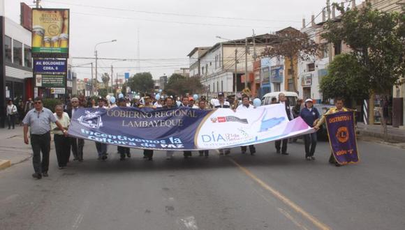 Lambayecanos salieron a las calles en la "Marca por la Paz"