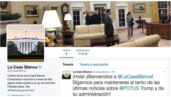 Casa Blanca ya cuenta con Twitter en español pero sigue sin página web 