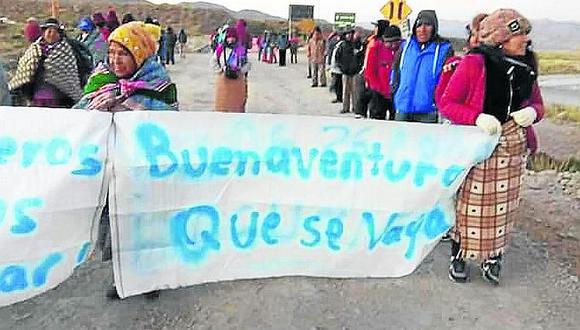 ​Pobladores de Orcopampa marchan contra empresa Buenaventura