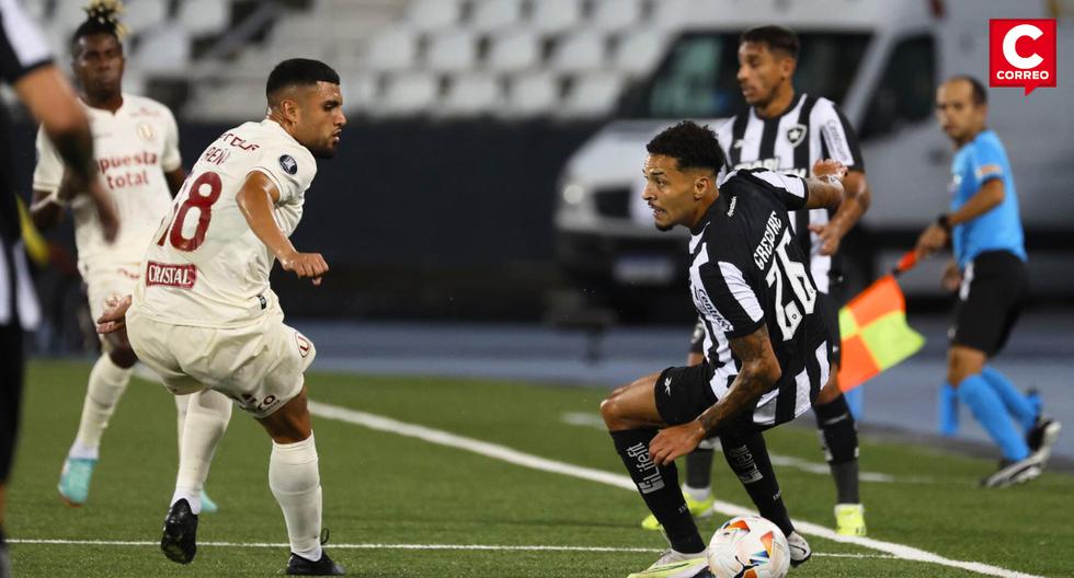 Universitario cayó 3-1 frente a Botafogo en Brasil por la Copa Libertadores 2024