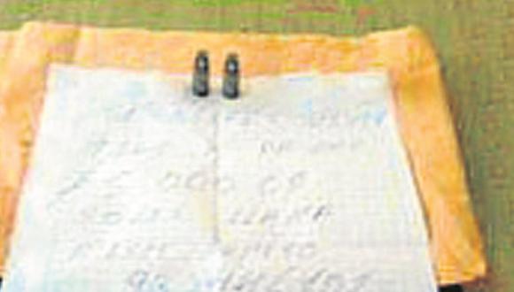 Trujillo: Extorsionan a zapatero y le dejan carta con dos cartuchos de arma de fuego 
