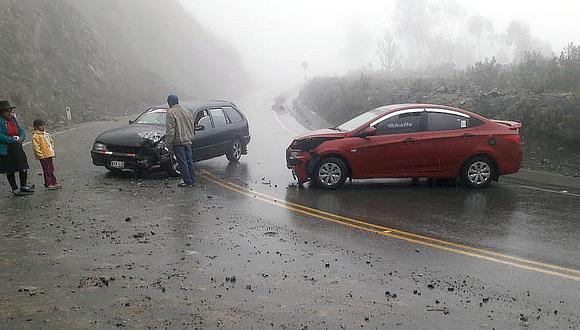 Lluvia y neblina provocaron accidentes en vía Abancay – Andahuaylas