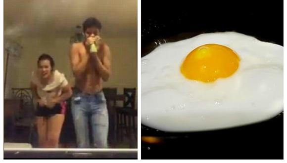Adolescentes intentan por freír un huevo y se vuelven viral (VIDEO)