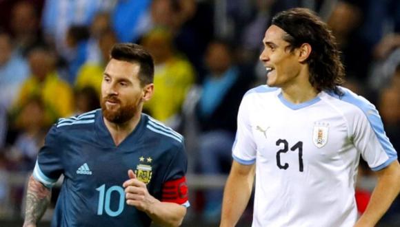 Edinson Cavani reveló detalles de la pelea que tuvo con Lionel Messi en el amistoso del 2019.