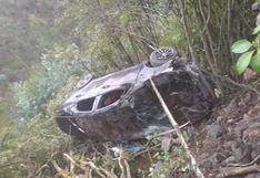 Automóvil cae a un abismo y deja cinco heridos en carretera a la sierra de La Libertad