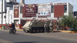 Tacna: Militares y policías resguardan puntos estratégicos de la ciudad (VIDEO)