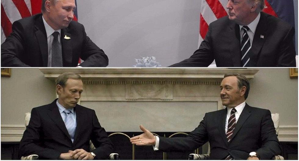 House of Cards comparan reunión de Trump y Putin con la de Underwood y