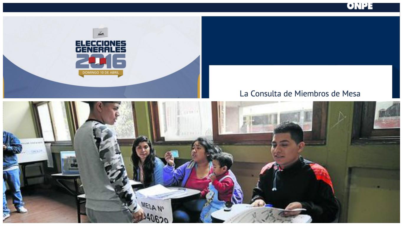 Elecciones 2016: Conoce si eres miembro de mesa