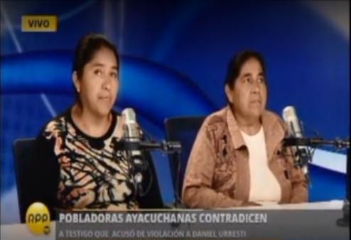 Pobladoras ayacuchanas aseguran que testigo que declaró contra urresti sí era terrorista activa